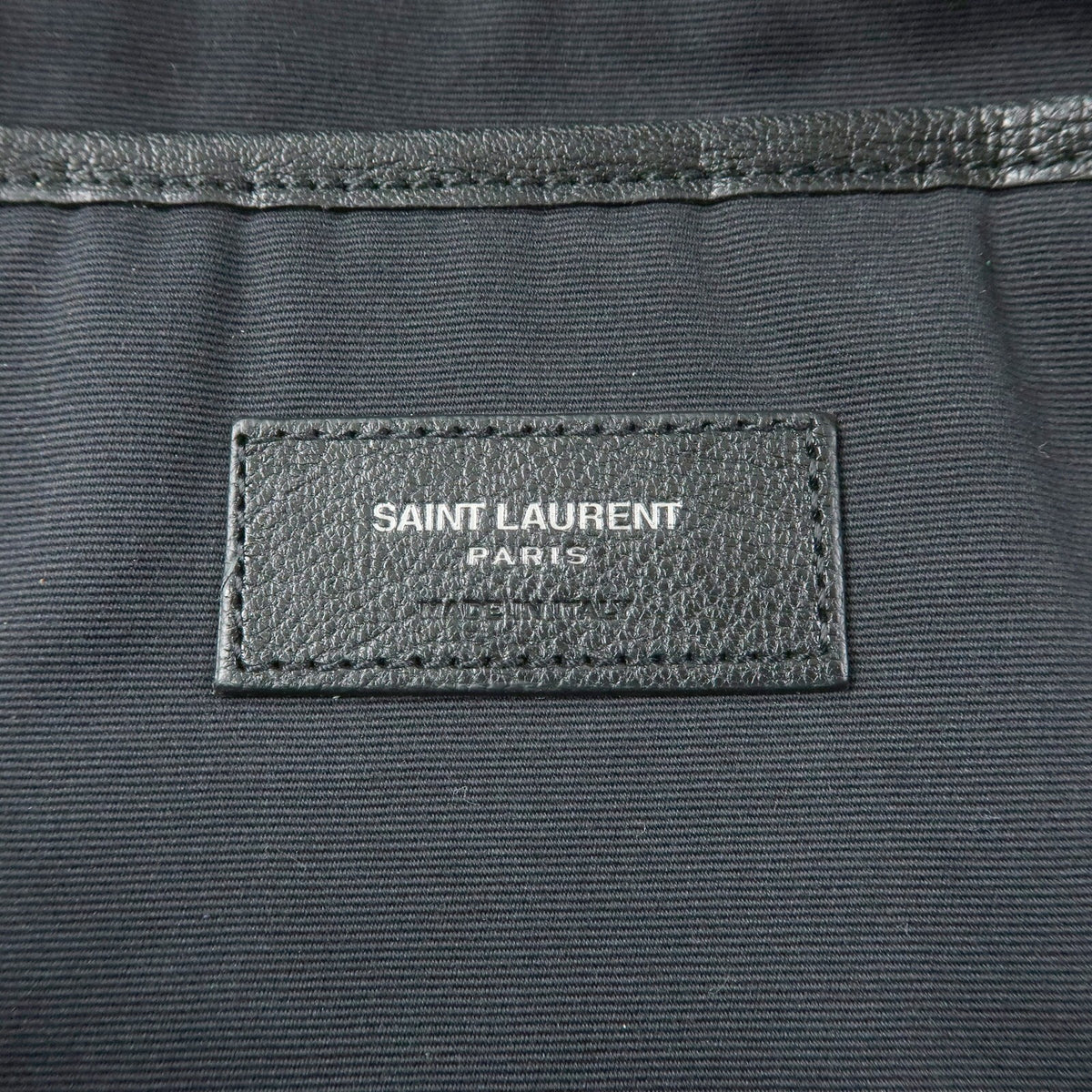 Saint Laurent City Patchwork Leather Black Leather Backpack Bag (Pre-Owned)