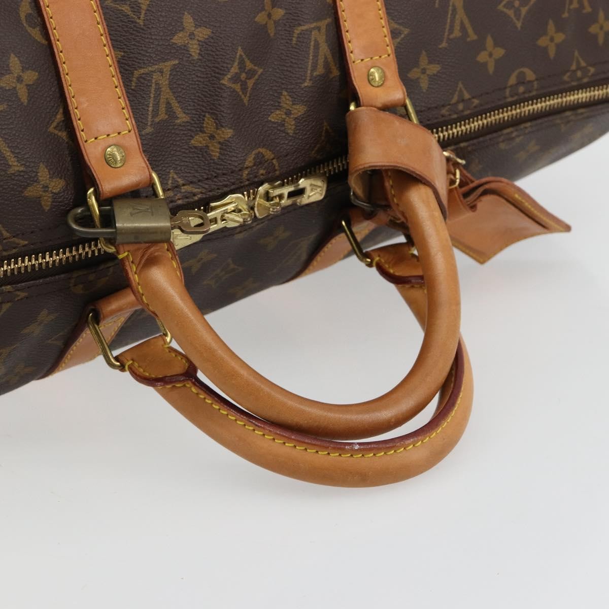 Louis Vuitton Keepall Monogram Canvas Brown Canvas Travel Bag Bag (Pre-Owned)