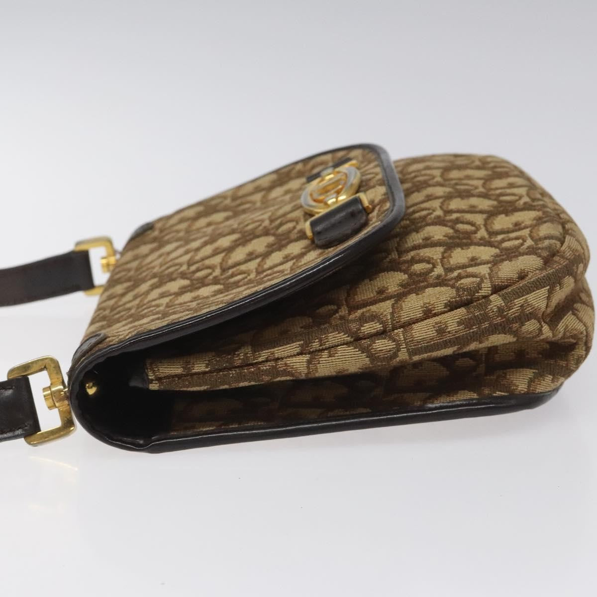 Christian Dior Vintage Trotter Canvas Brown Canvas Shoulder Bag Bag (Pre-Owned)