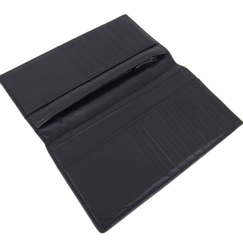 Bottega Veneta Intrecciato Black Leather Wallet  (Pre-Owned)