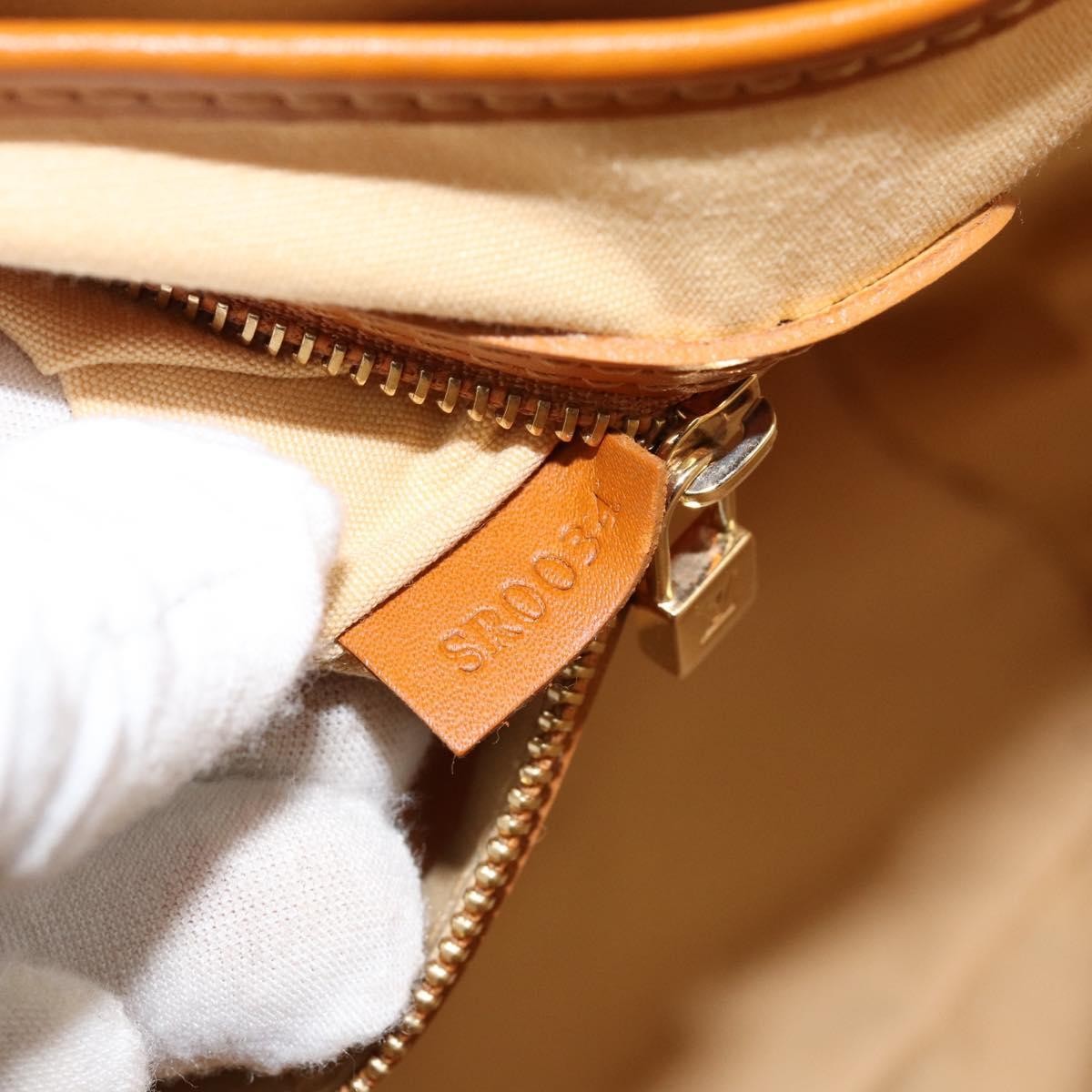 Louis Vuitton Lucille Mini Lin Beige Canvas Handbag (Pre-Owned)