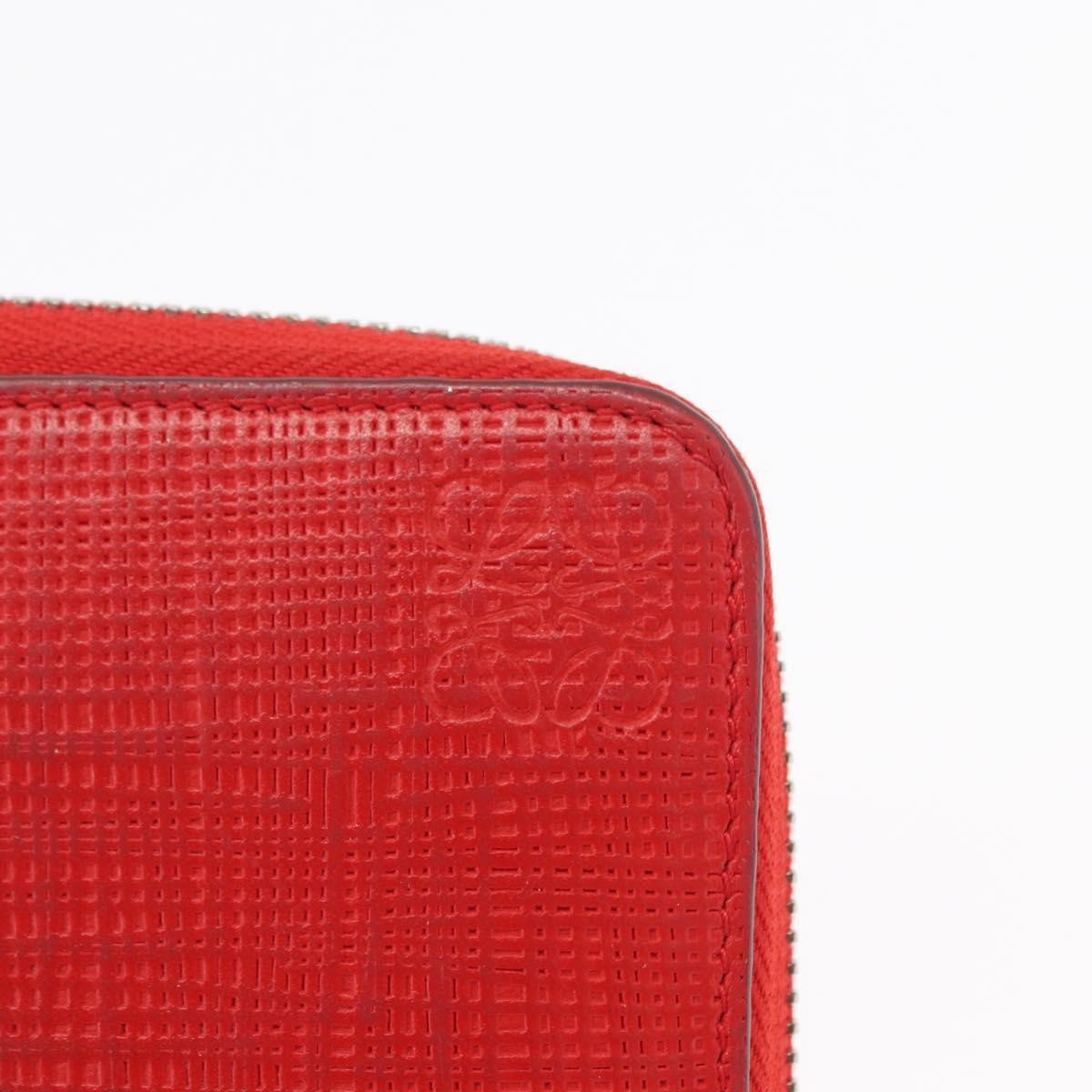 Loewe Anagram Leather Red Leather Wallets Accessory (Pre-Owned)