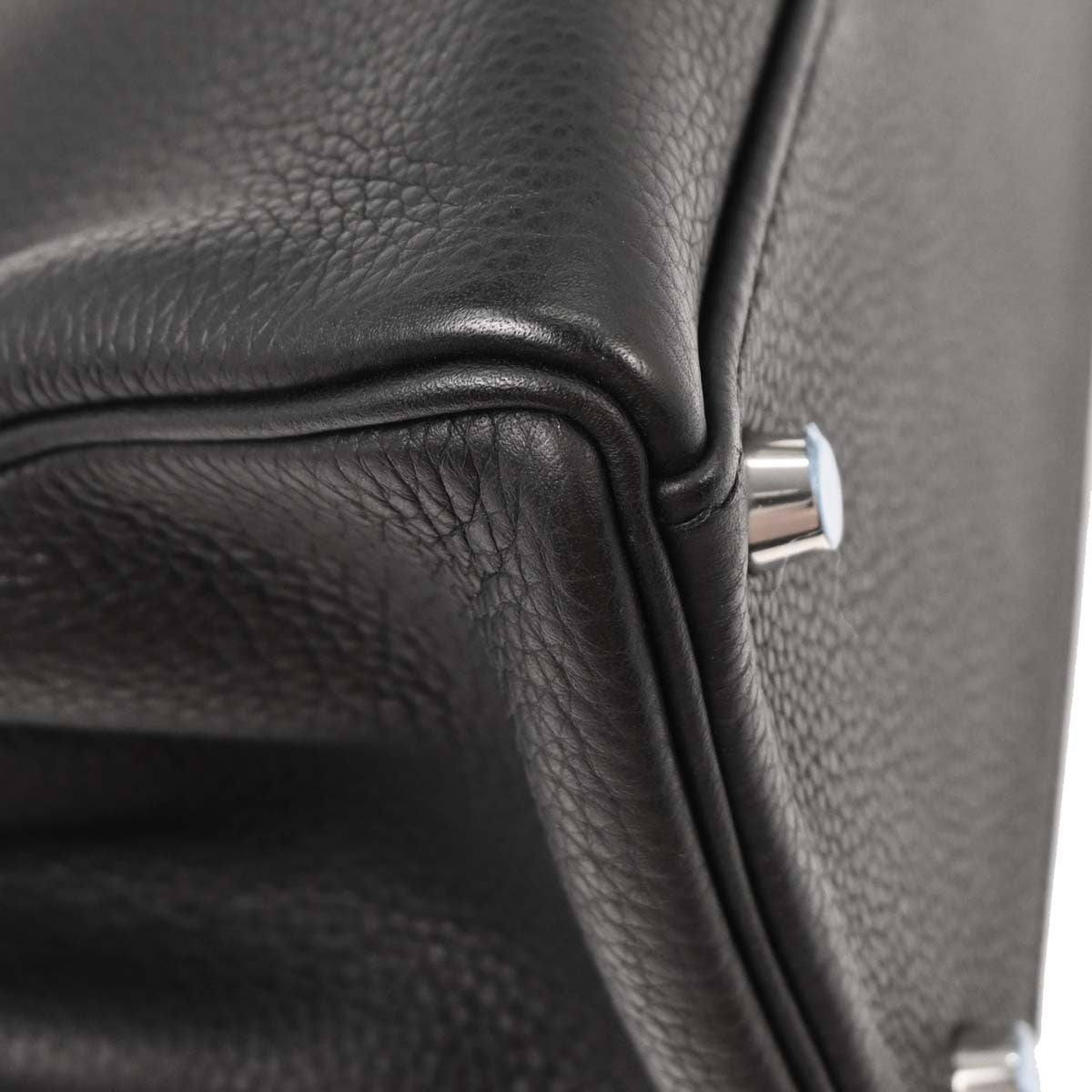 Hermes Kelly Black Togo With Gold Hardware Black Togo_Leather Handbag (Pre-Owned)