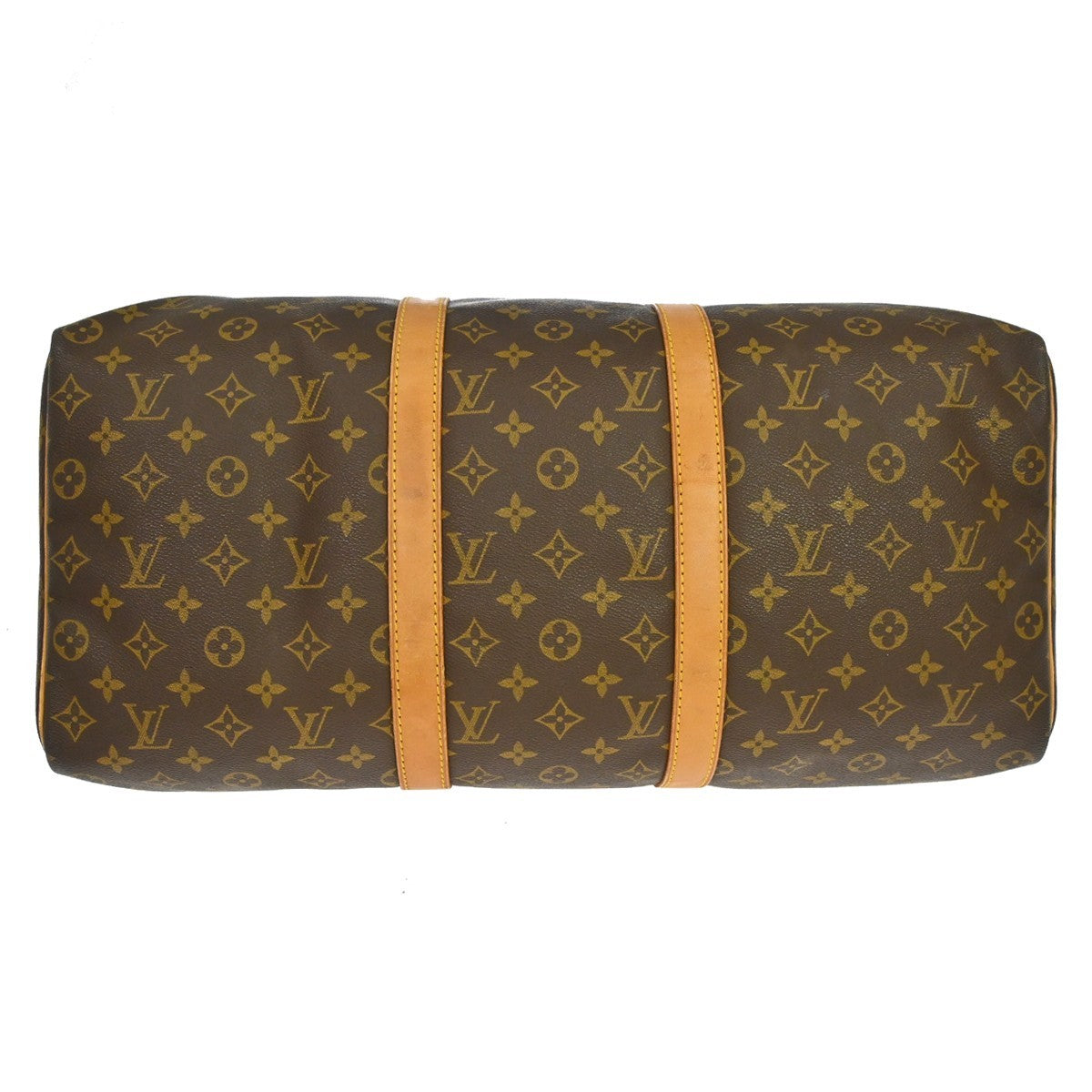 Louis Vuitton Keepall Monogram Brown Canvas Travel Bag Bag (Pre-Owned)