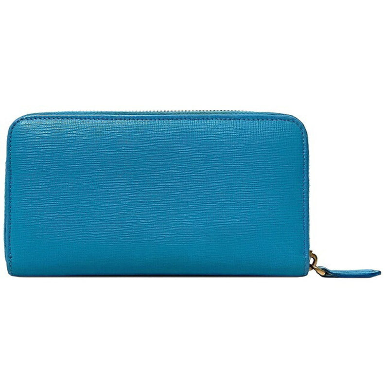 Fendi Blue Leather Wallet  (Pre-Owned)
