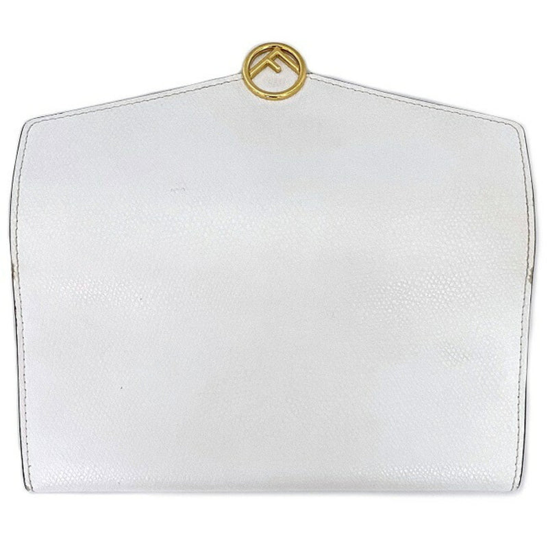 Fendi White Leather Wallet  (Pre-Owned)