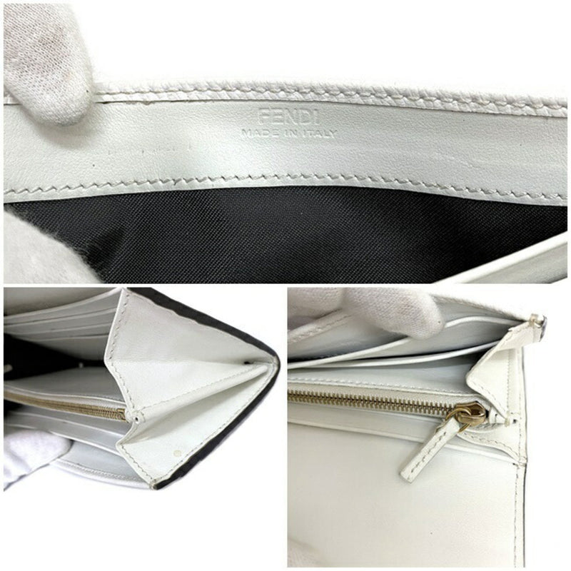 Fendi White Leather Wallet  (Pre-Owned)