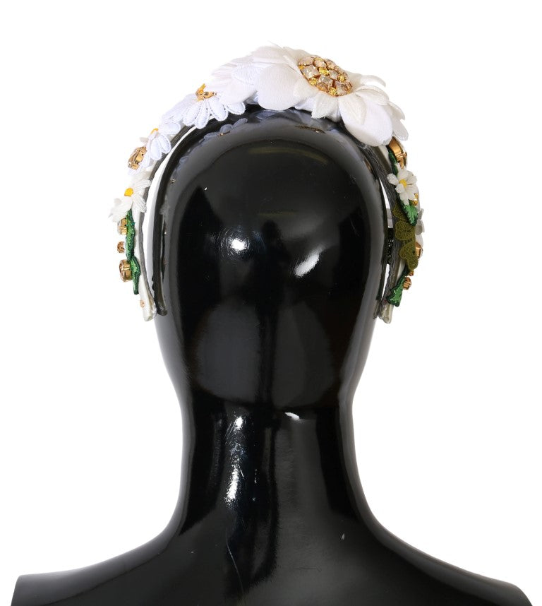 Dolce & Gabbana Sunflower Crystal Embellished Women's Headband