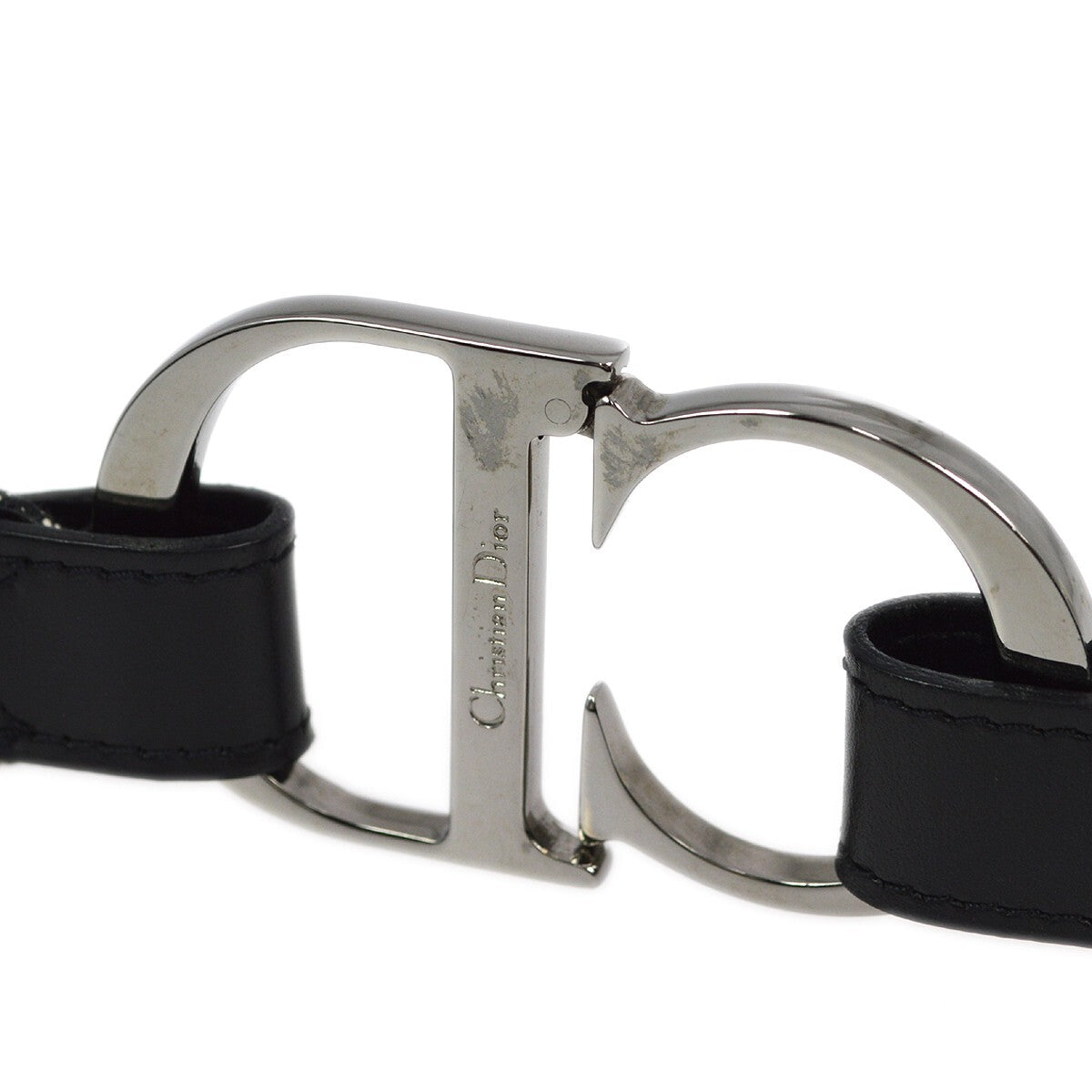Christian Dior Vintage Belt Canvas Black Canvas Belts Accessory (Pre-Owned)