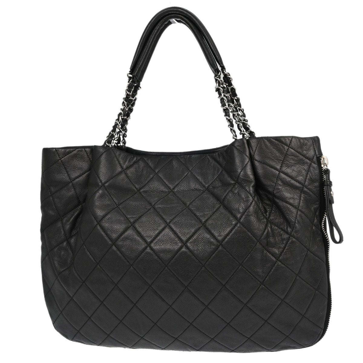 Chanel Timeless Cc Expandable Quilted Caviar Black Leather Tote Bag Bag (Pre-Owned)