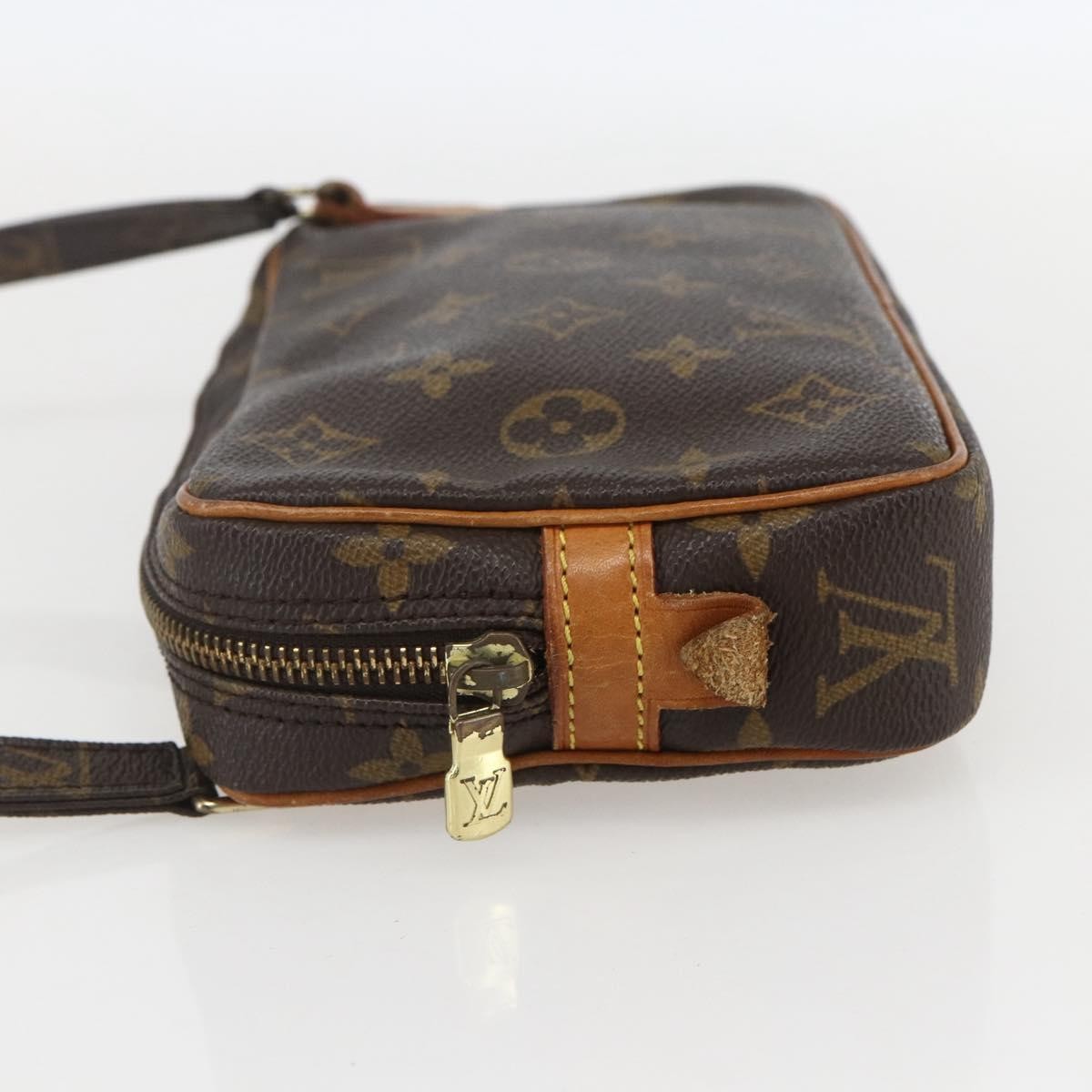 Louis Vuitton Pochette Marly Bandouliere Monogram Canvas Brown Canvas Handbag (Pre-Owned)