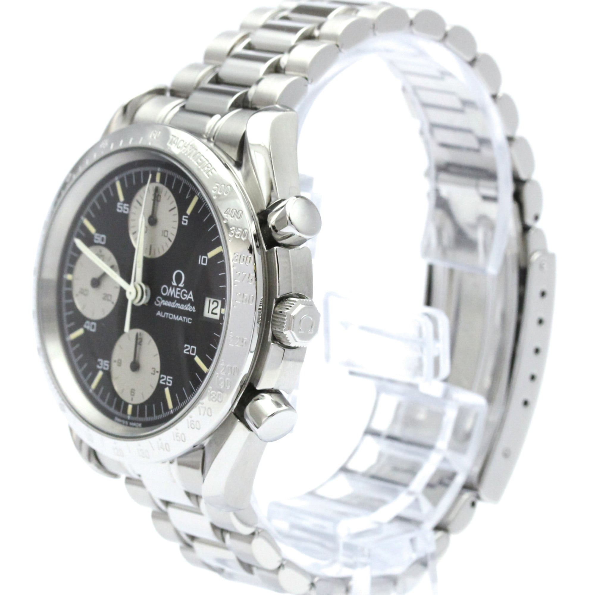 Omega Speedmaster Date Chronograph Automatic Stainless Steel Watch (Pre-Owned)