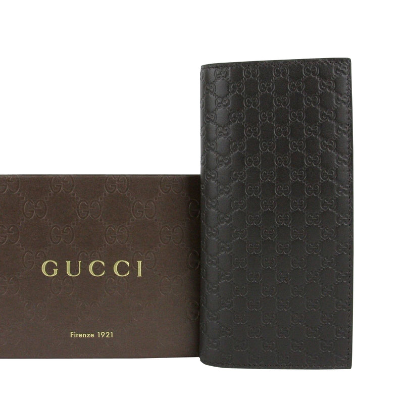Gucci Microguccissima Brown Leather Wallet With ID window 449245 2044