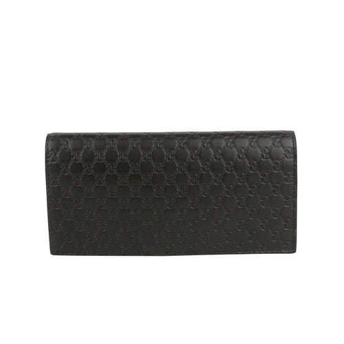 Gucci Wallet Microguccissima Brown Leather with ID window