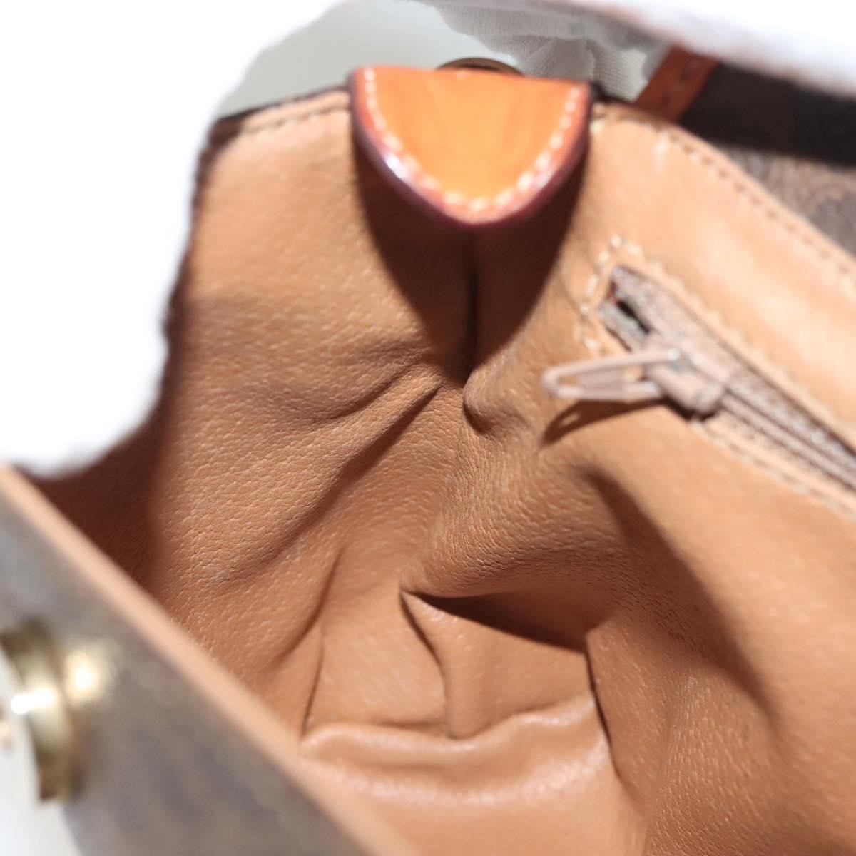 Celine Triomphe Vintage Macadam Canvas Brown Canvas Bag (Pre-Owned)