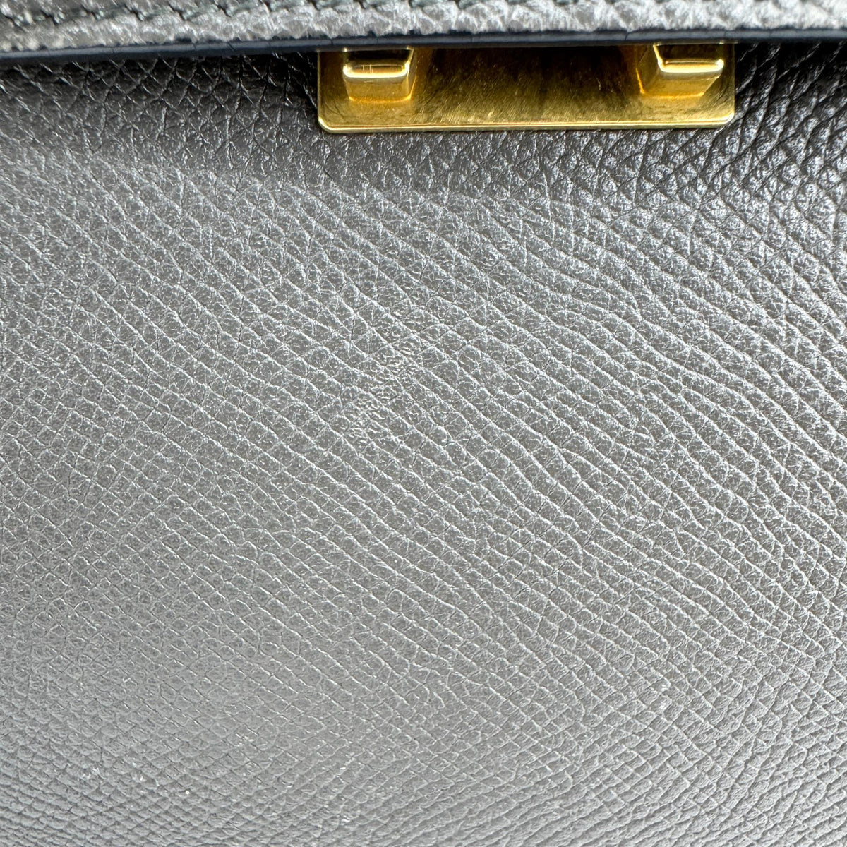 Celine Belt Calfskin Gray Leather Handbag (Pre-Owned)