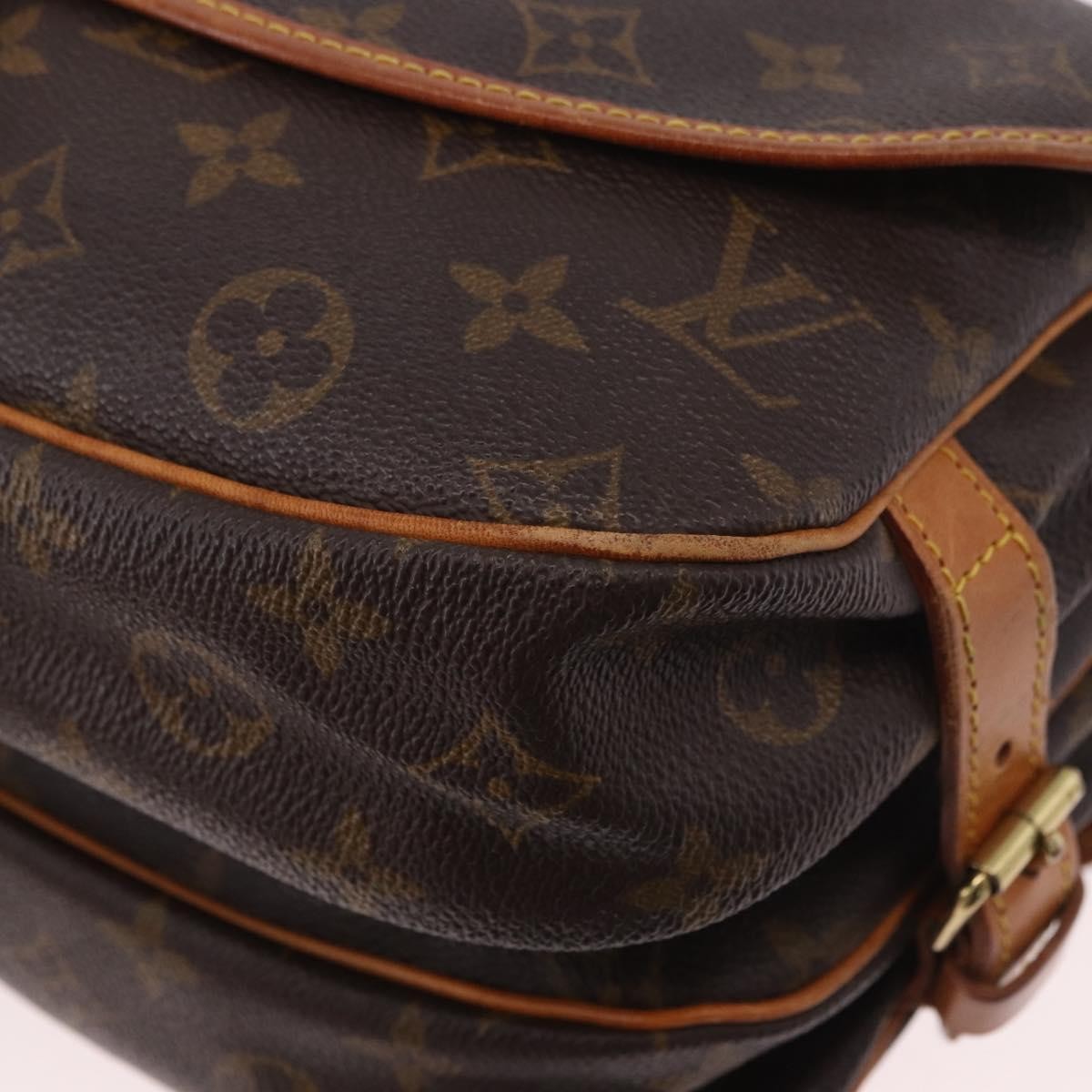 Louis Vuitton Saumur Monogram Canvas Brown Canvas Shoulder Bag Bag (Pre-Owned)