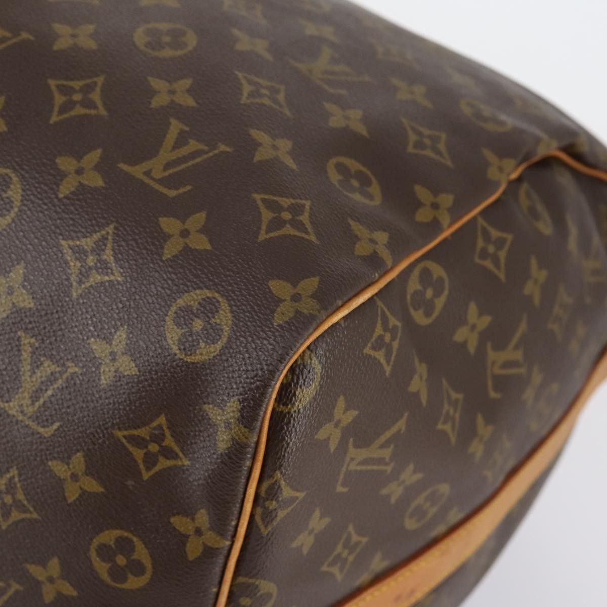 Louis Vuitton Keepall Bandouliere Monogram Canvas Brown Canvas Travel Bag Bag (Pre-Owned)