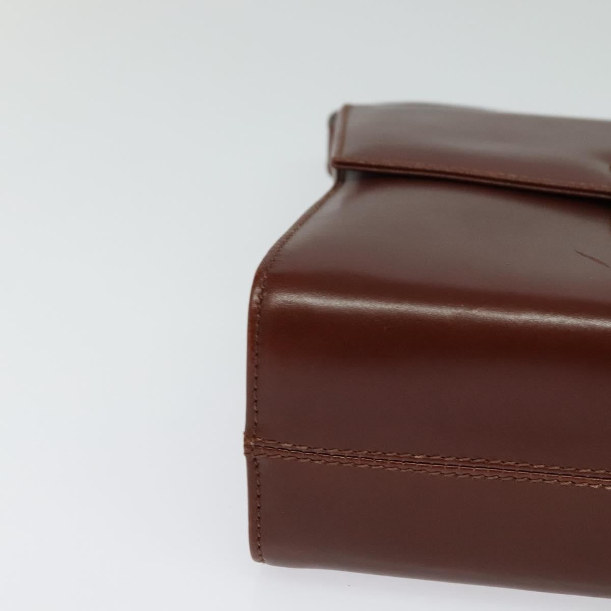 Salvatore Ferragamo Vintage Leather Brown Leather Shoulder Bag Bag (Pre-Owned)