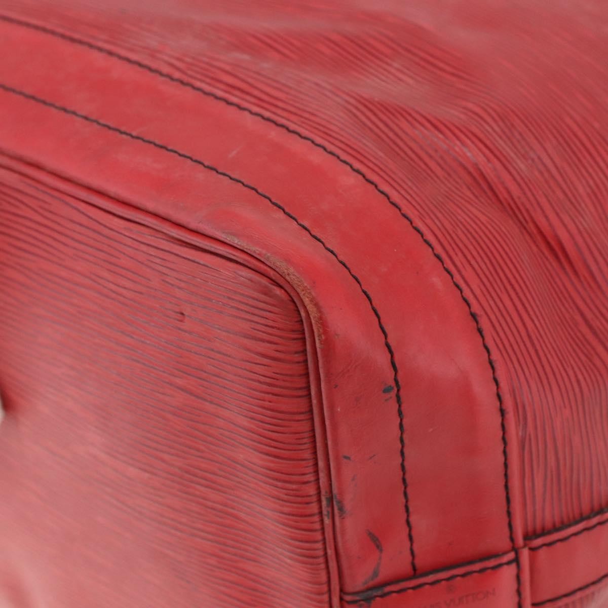 Louis Vuitton Petit Noe Nm Epi Leather Red Leather Shoulder Bag Bag (Pre-Owned)