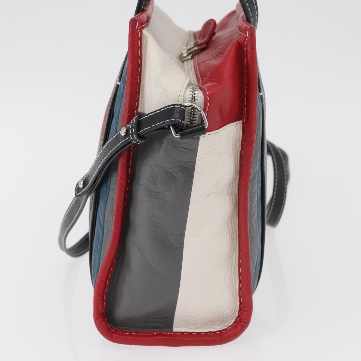 Balenciaga Bazar Convertible Tote Striped Leather Multicolour Leather Handbag (Pre-Owned)