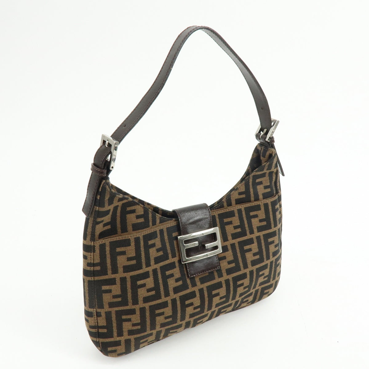 Fendi Vintage Zucca Canvas Brown Canvas Tote Bag Bag (Pre-Owned)
