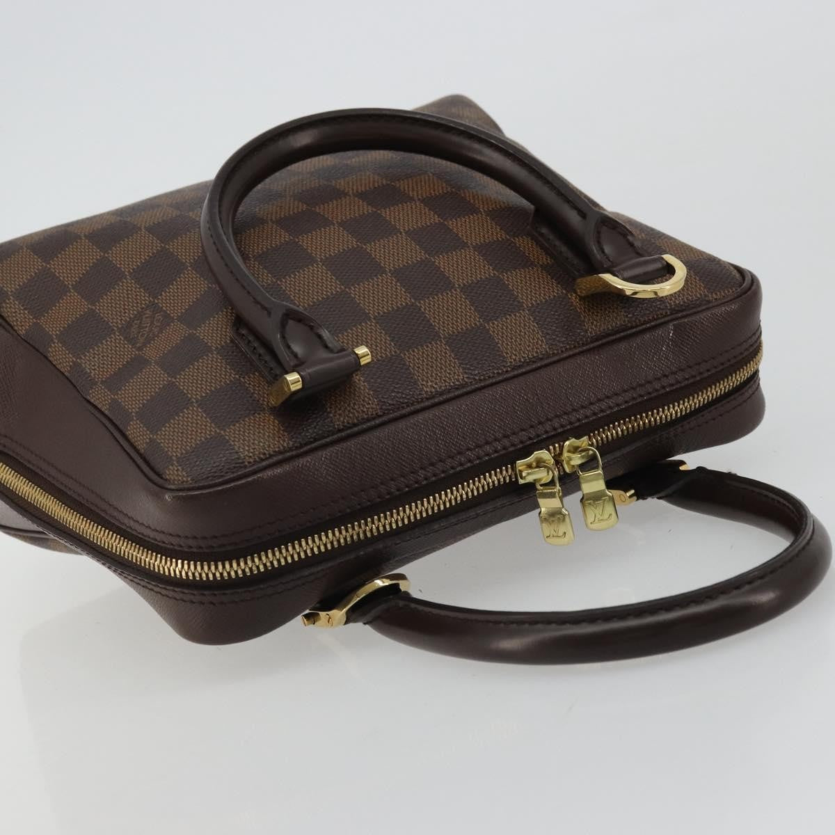 Louis Vuitton Triana Damier Ebene Brown Canvas Handbag (Pre-Owned)