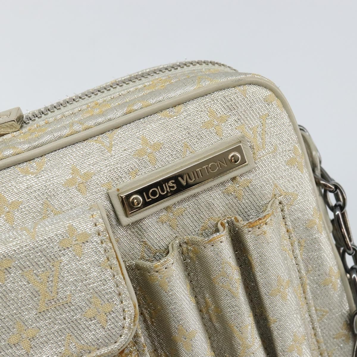 Louis Vuitton Mckenna Mini Lin Gold Canvas Bag (Pre-Owned)