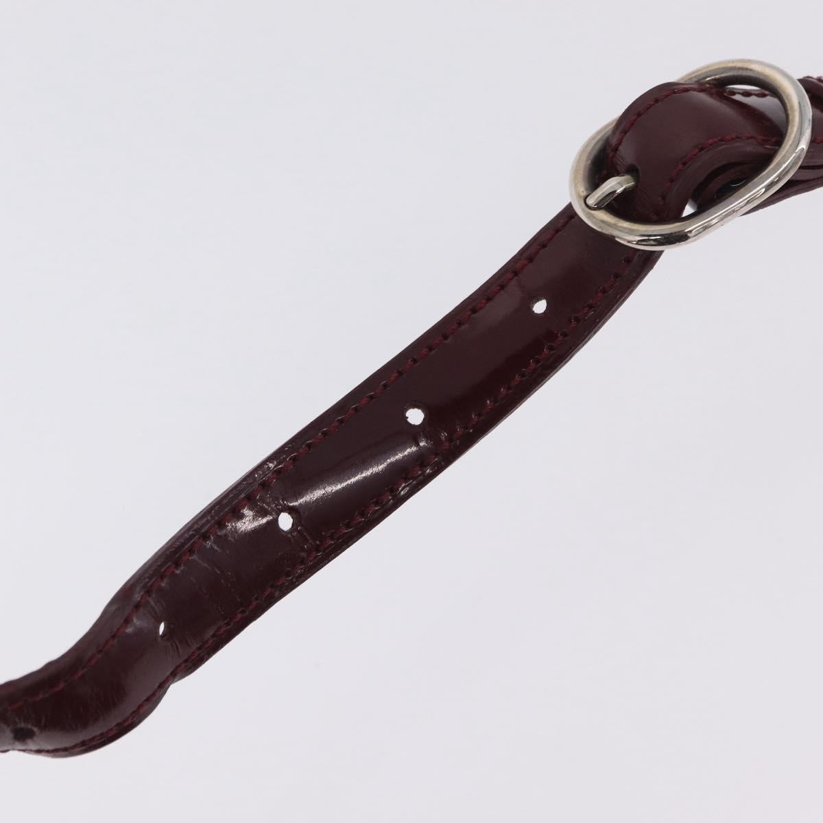 Cartier Panthère Shoulder Patent Leather Burgundy Patent_Leather Shoulder Bag Bag (Pre-Owned)