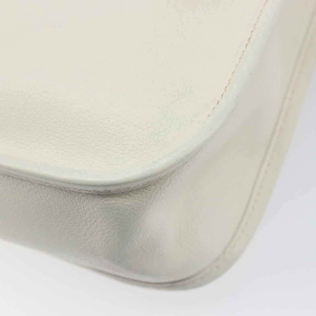 Hermes Vespa Courchevel White Leather Shoulder Bag Bag (Pre-Owned)