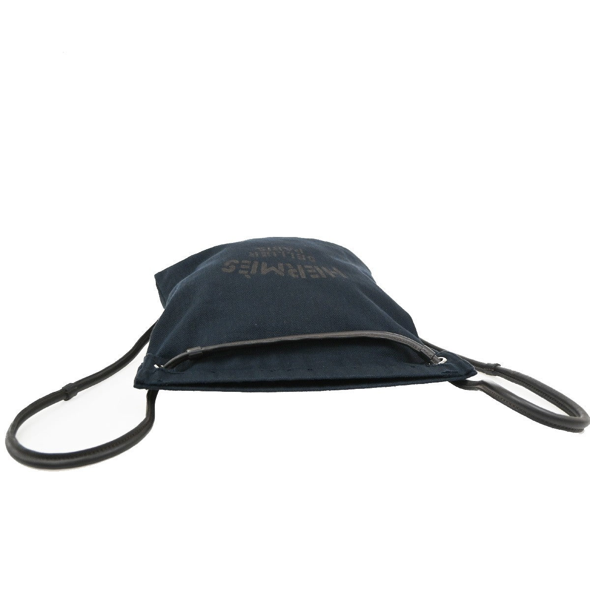 Hermes Maline Toile Blue Canvas Backpack Bag (Pre-Owned)