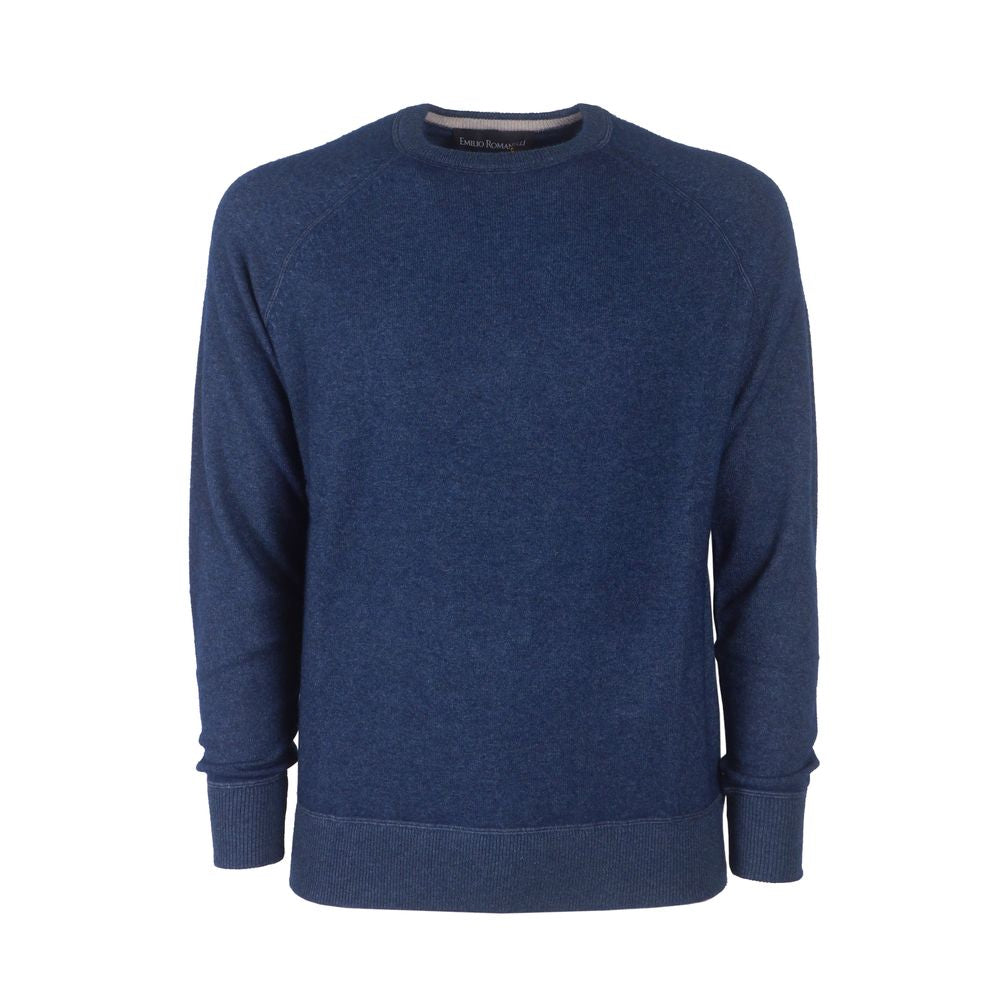 Emilio Romanelli Light Blue Cashmere Men Men's Sweater