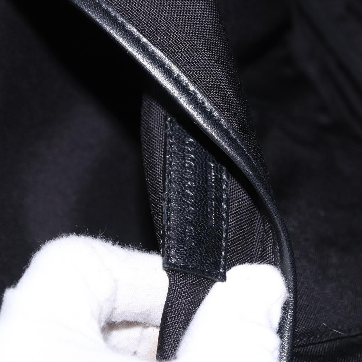 Saint Laurent City Printed Wool Black Wool Backpack Bag (Pre-Owned)