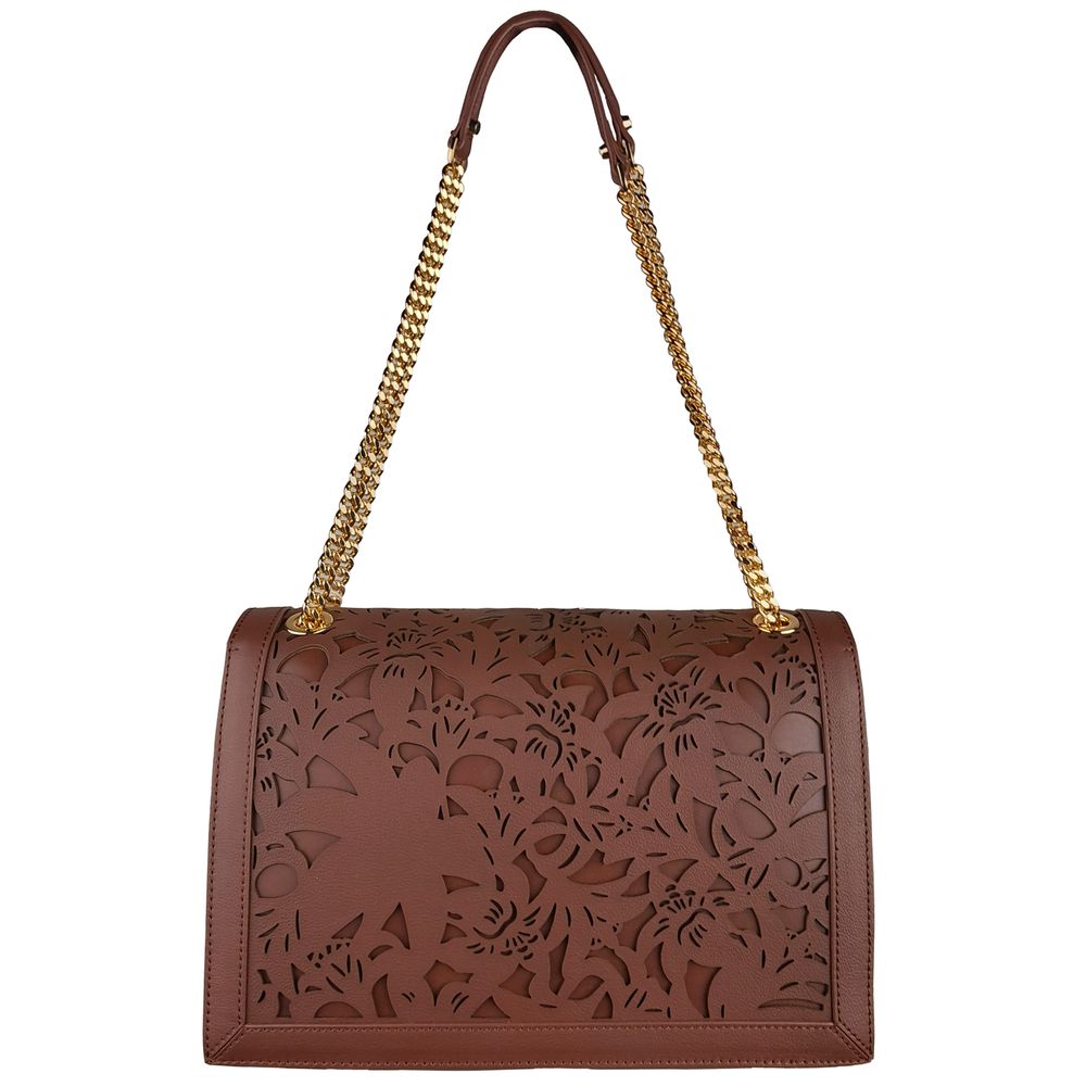 Baldinini Trend Brown Calfskin Women Crossbody Women's Bag
