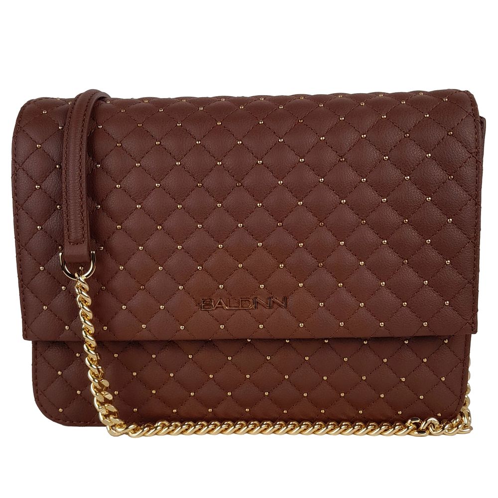 Baldinini Trend Brown Calfskin Women Crossbody Women's Bag