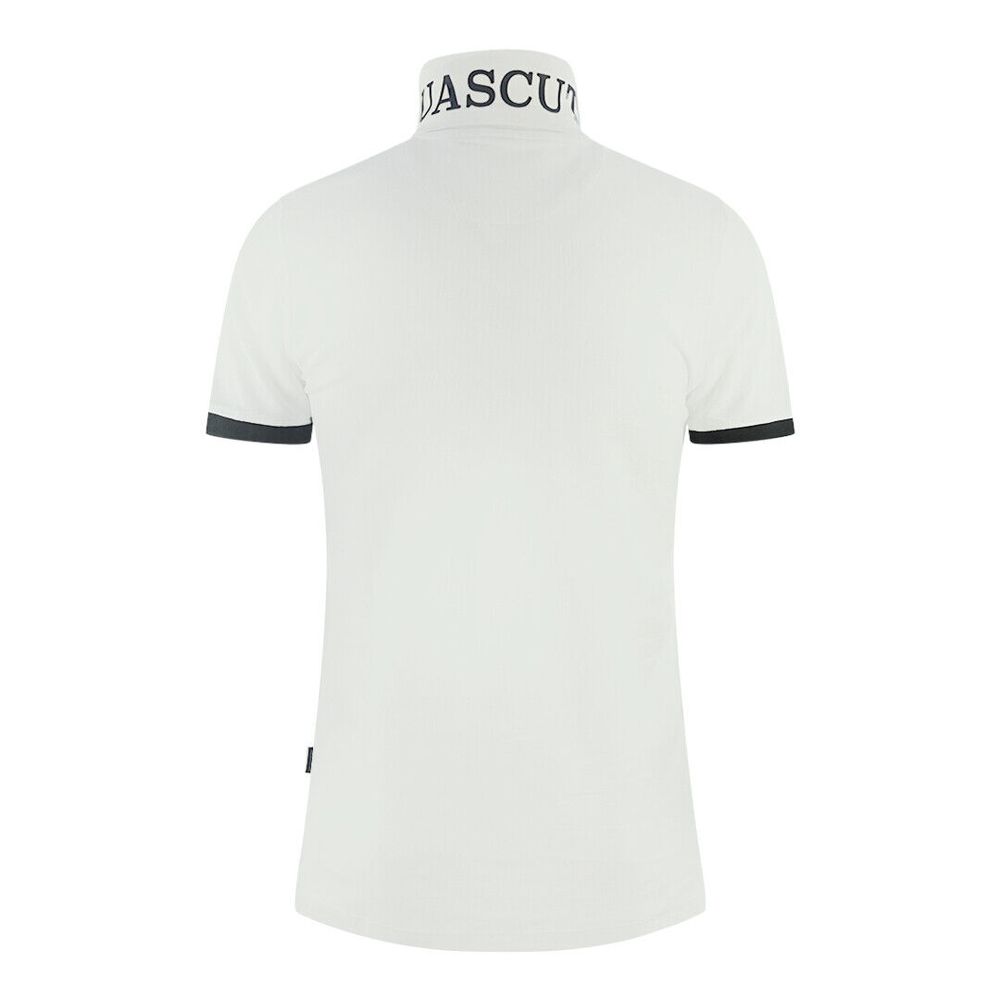 Aquascutum Elegant Cotton Polo with Signature Men's Details
