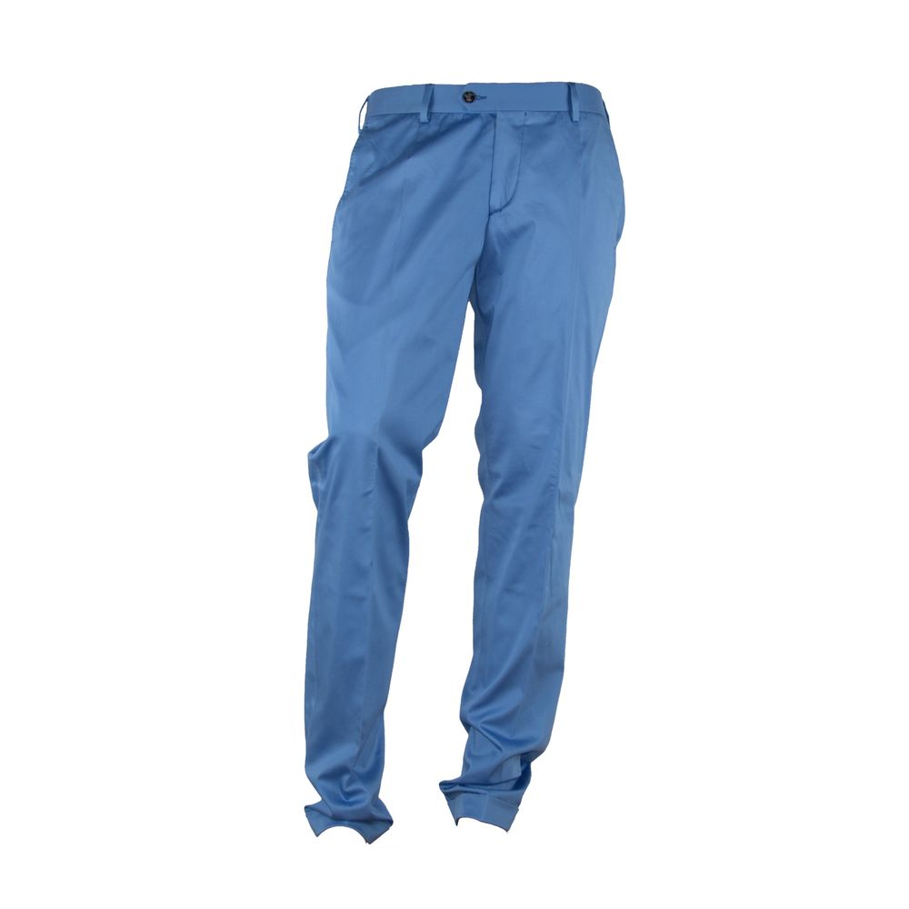 Made in Italy Elegant Light Blue Italian Summer Men's Trousers