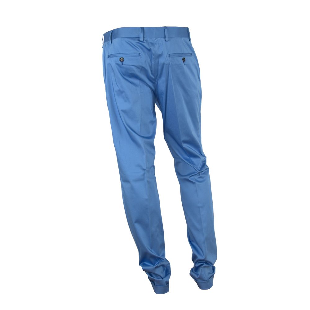 Made in Italy Elegant Light Blue Italian Summer Men's Trousers