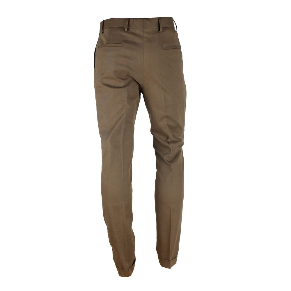 Made in Italy Brown Wool Men Men's Trouser