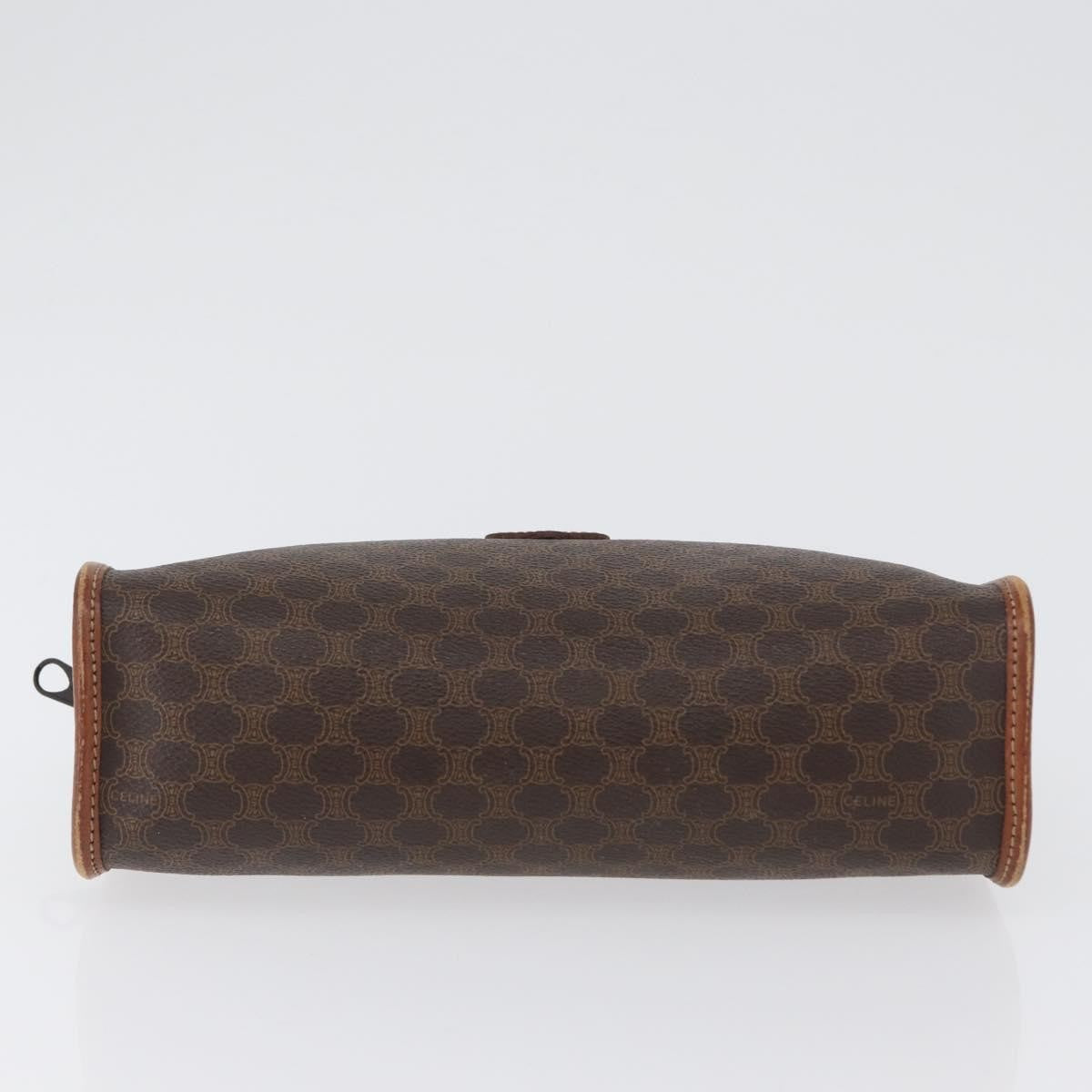 Celine Macadam Pochette Canvas And Leather Brown Canvas Clutche & Pouche Bag (Pre-Owned)
