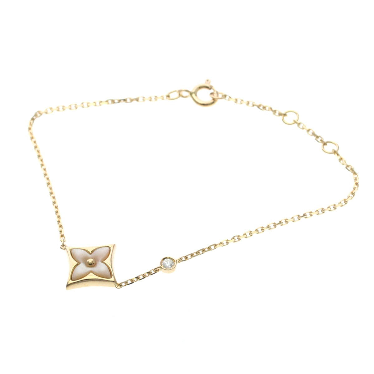 Louis Vuitton Color Blossom Bb Star 18K Rose Gold With Mother Of Pearl And Diamond Gold Pink_Gold Bracelet Jewelry (Pre-Owned)