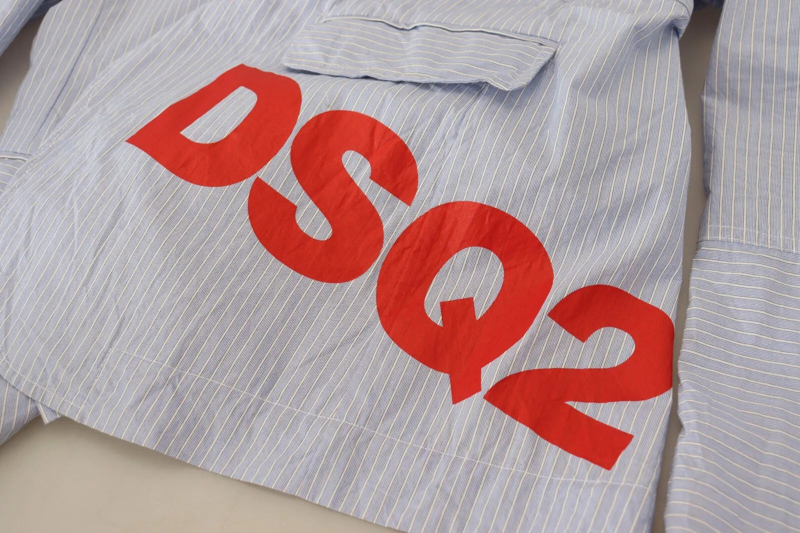 Dsquared² Blue Striped Single Breasted Formal Coat Men's Blazer (Pre-Owned)