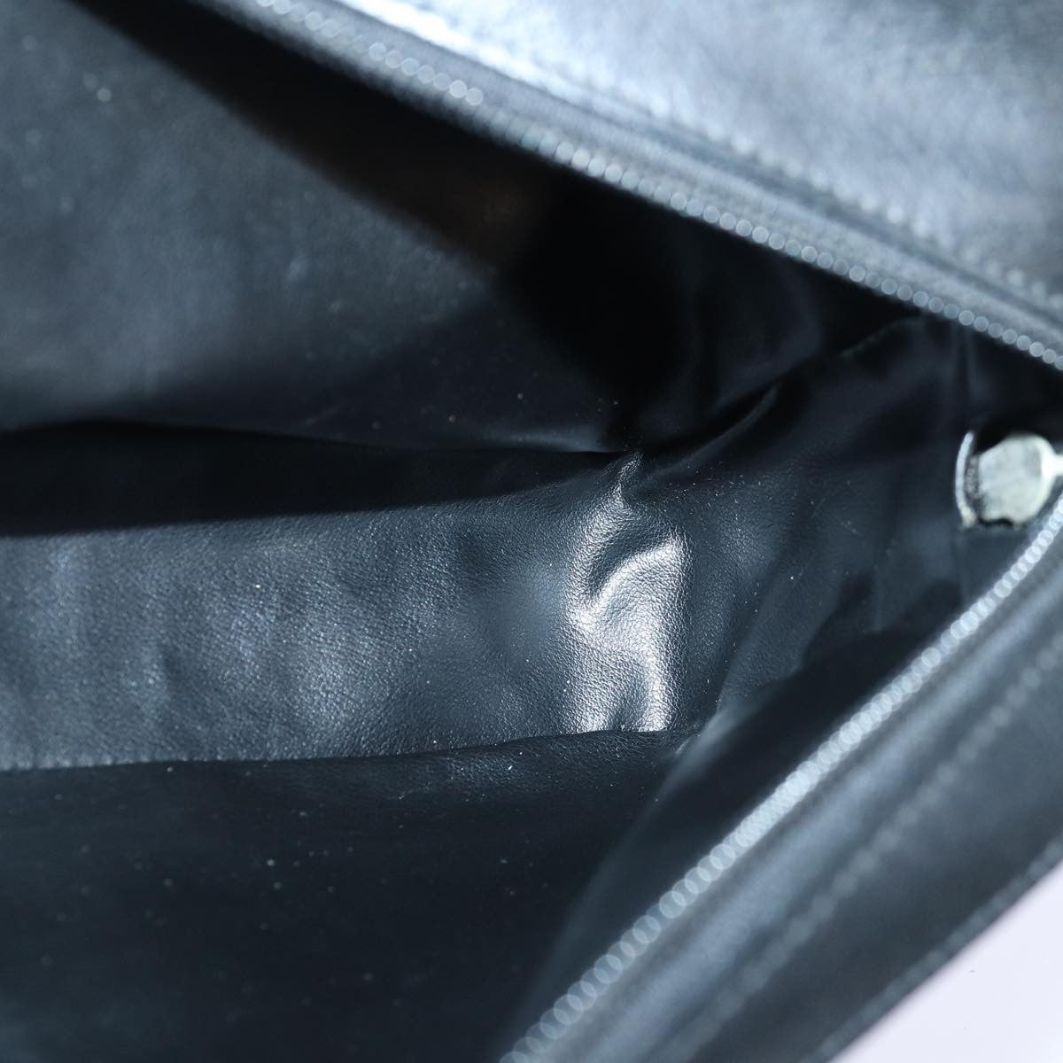Versace Vintage Clutch Leather Black Leather Clutche & Pouche Bag (Pre-Owned)