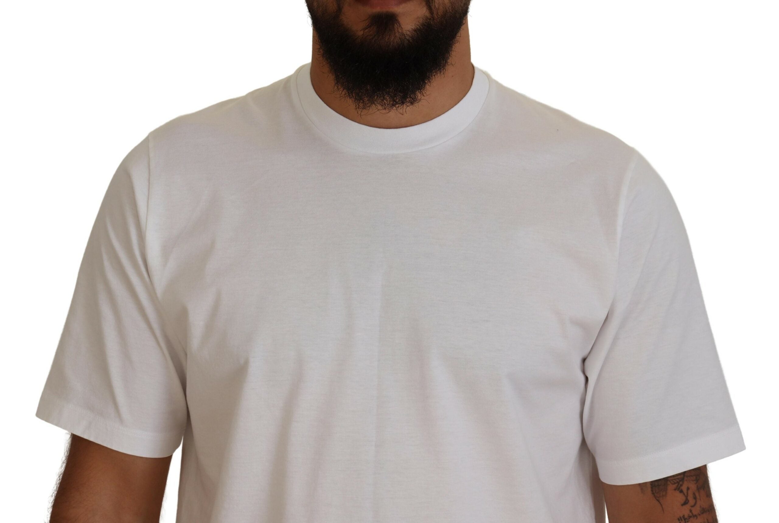 Dsquared² White Cotton Short Sleeves Crewneck Men's T-shirt (Pre-Owned)