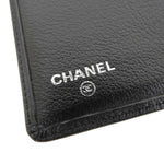 Chanel Camellia Black Leather Wallet  (Pre-Owned)