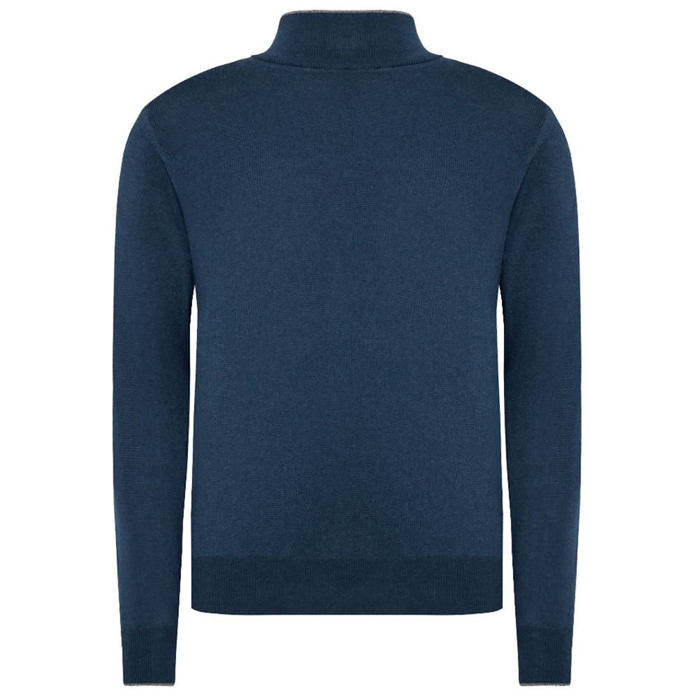 La Martina Blue Acrylic Men's Sweater