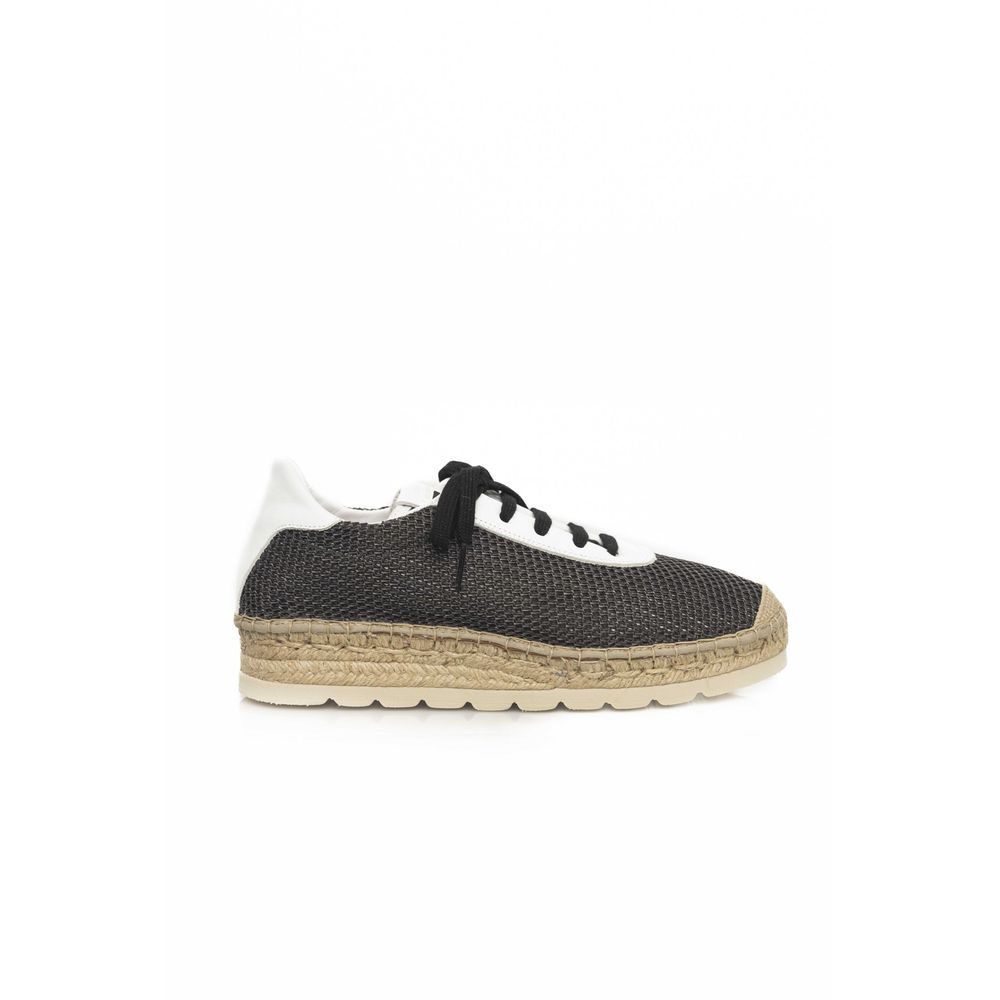 Cerruti 1881 Black Calfskin Men Men's Sneaker