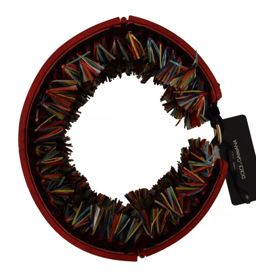 Dolce & Gabbana Multicolor Floral Wide Waist Carretto Women's Belt (Pre-Owned)
