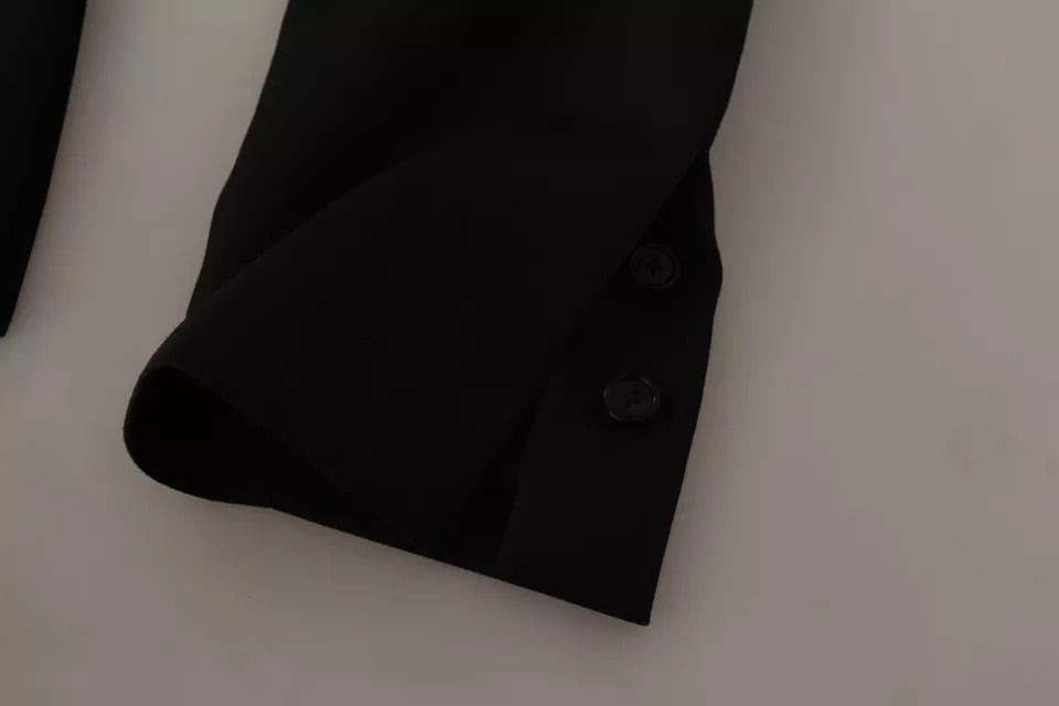 Dolce & Gabbana Black Polyester Single Breasted Men's BlazerJacket (Pre-Owned)