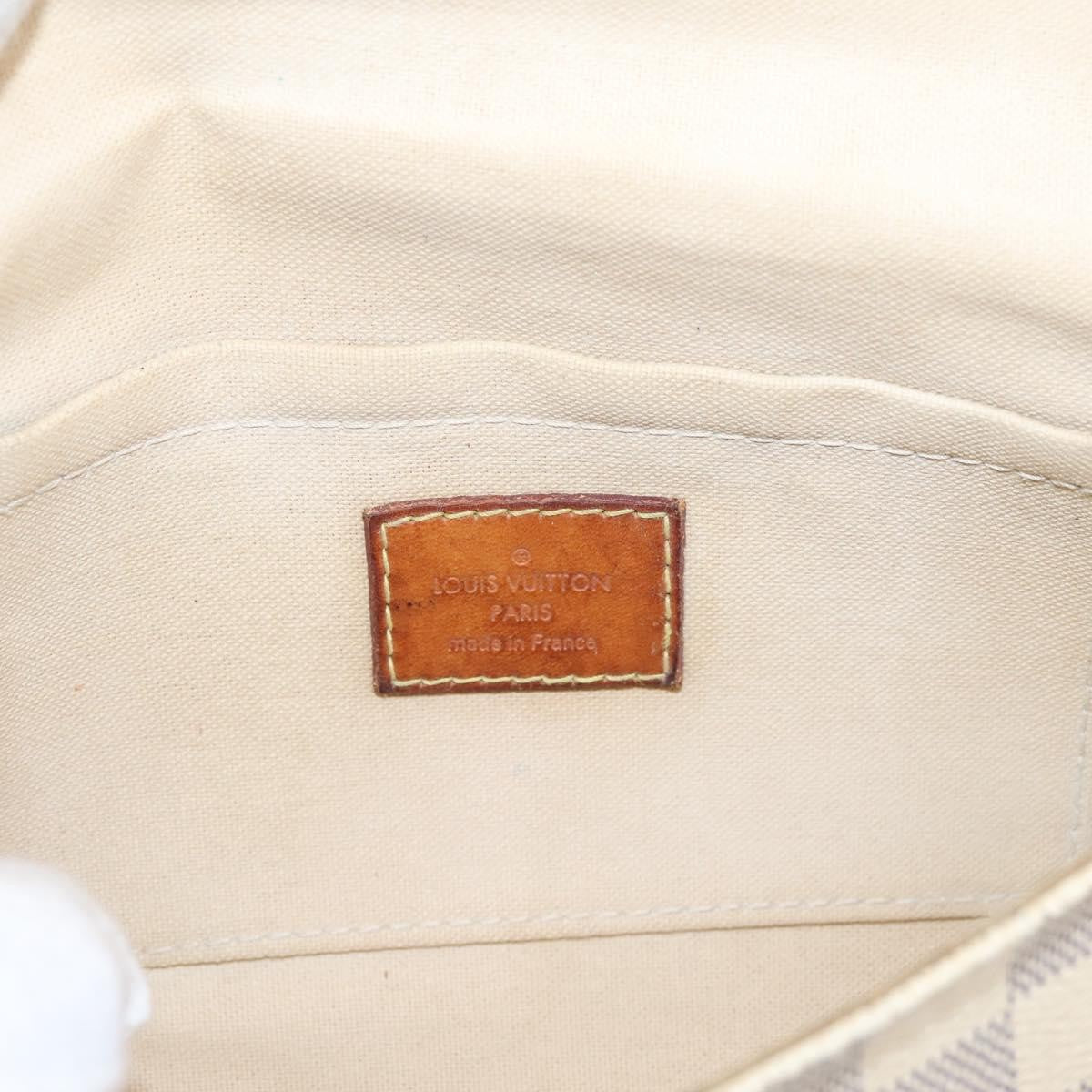 Louis Vuitton Favorite Damier White Canvas Handbag (Pre-Owned)